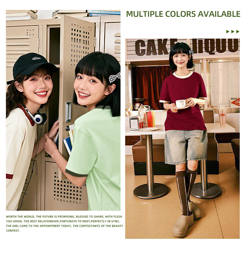 Warrior Trendy Colorblock Cotton Short Sleeve Women's 2026 New Summer Loose Casual Fashion Half Sleeve T-Shirt Top 5
