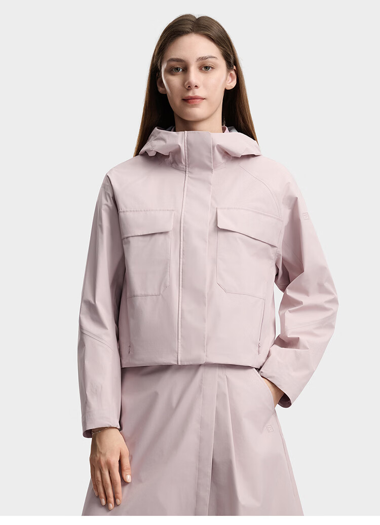 FILA Official Women's Woven Jacket 2026 Summer Casual Simple Comfortable Hooded Coat 3