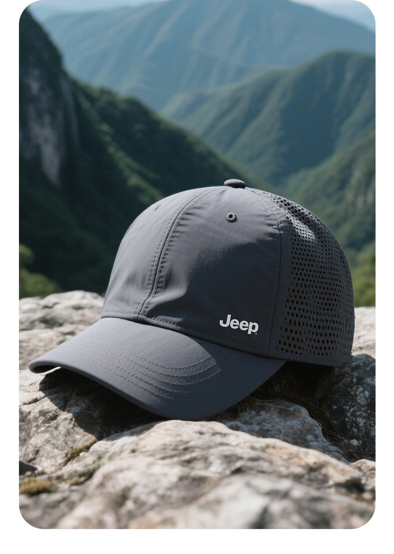 JEEP Men's Dad Hat, Summer Breathable Sun Protection, Elderly Baseball Cap, Quick-Drying Sunshade for Middle-Aged 7