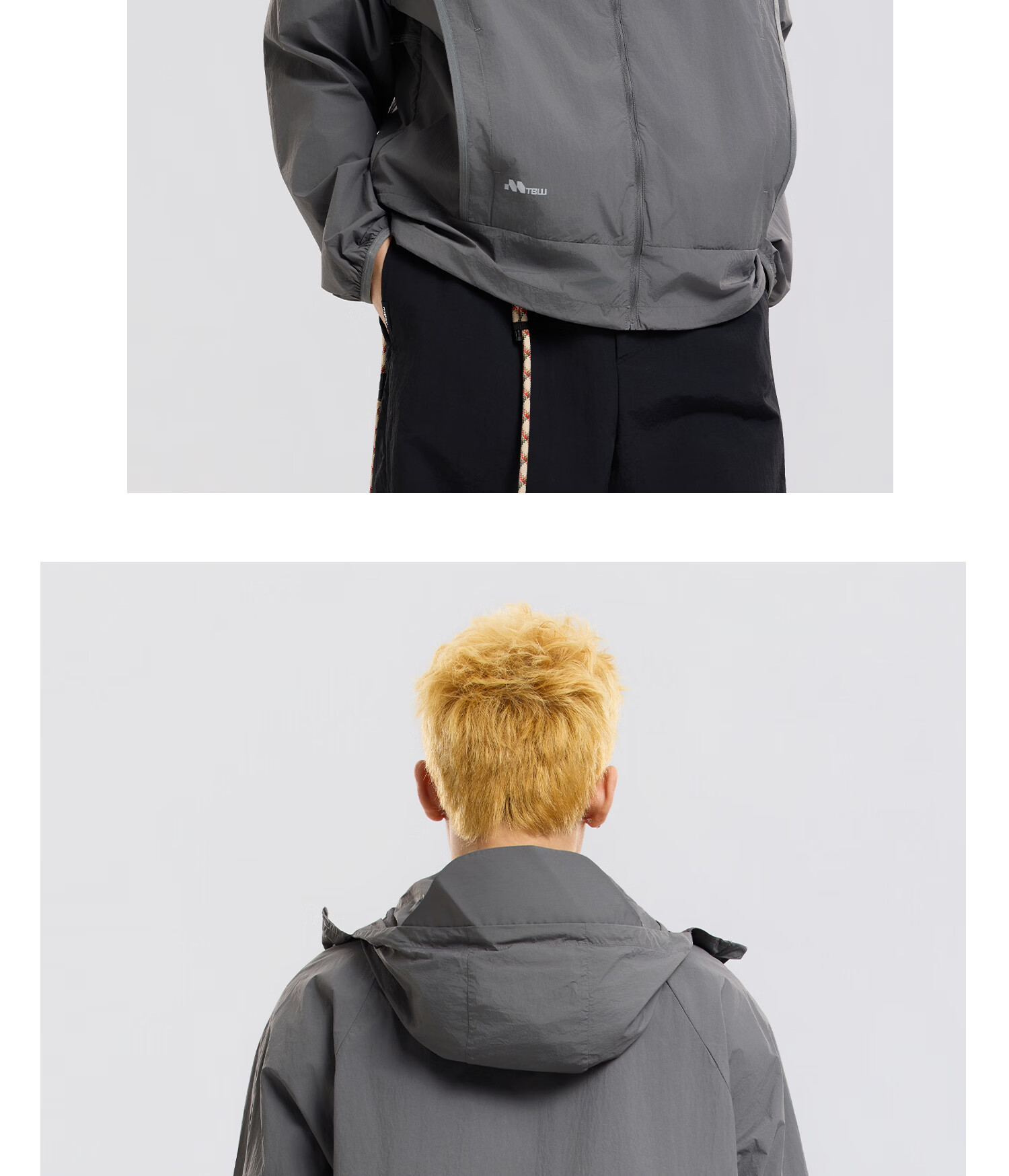 Metersbonwe Men's Sun Protection Jacket Thin Coat UV Protection Outdoor Sports Breathable Sunproof Coat Kas Rock Gray M 28