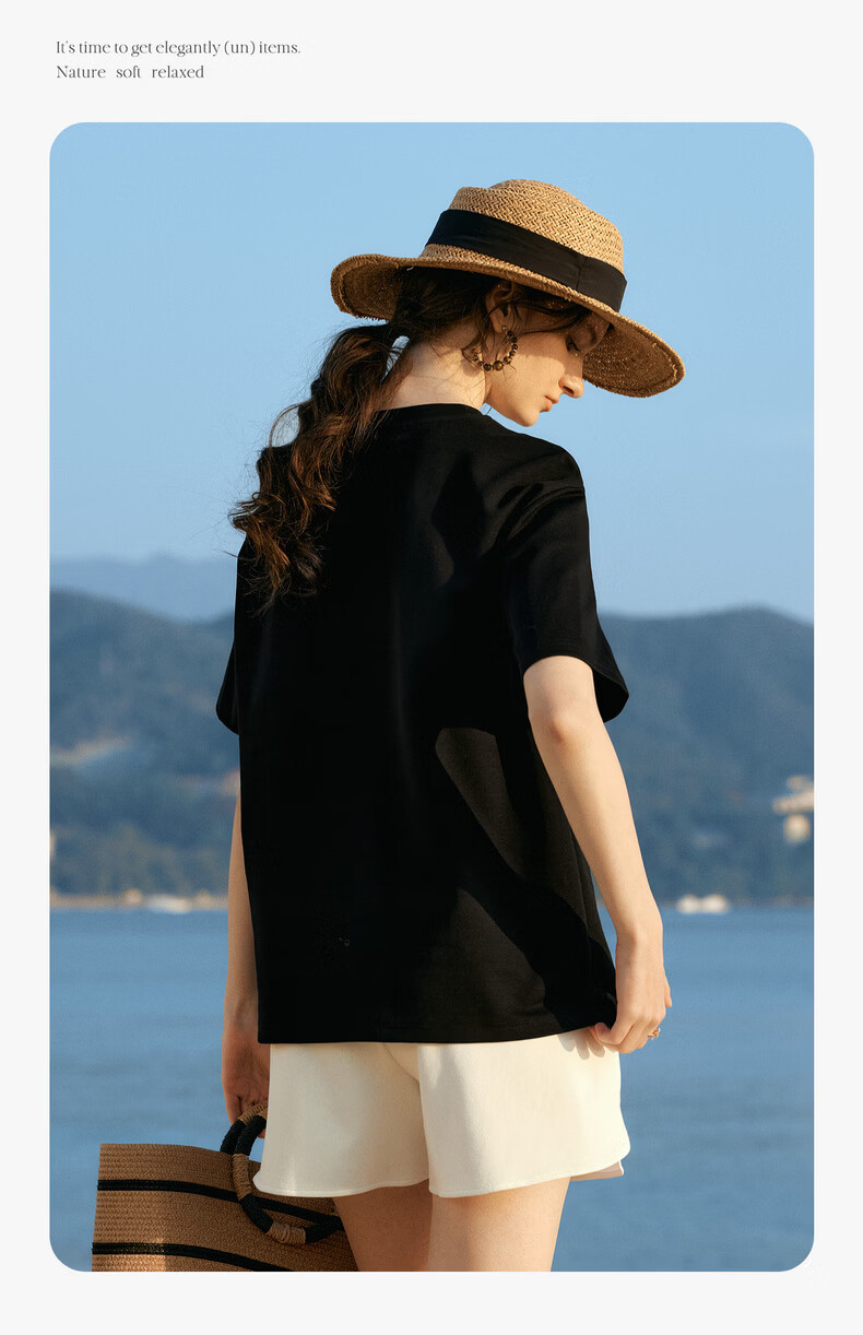 Olrain Eurier New Summer Women's Casual Dog Embroidery Crew Neck Loose Short Sleeve T-Shirt Black XL 9