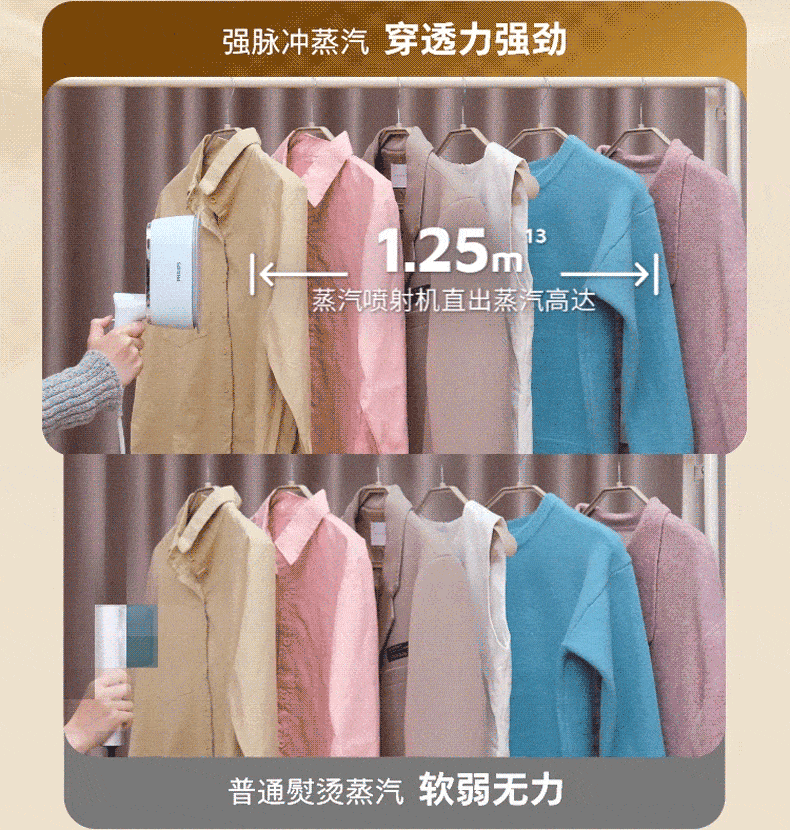 PHILIPS Handheld Compact Iron And Garment Steamer for Home Use, Portable Travel Ironing Machine, Gift, STH3050/30 35