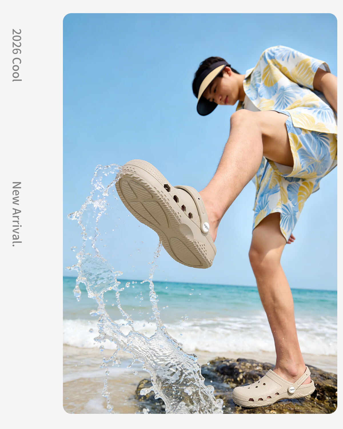 Big Size Men's EVA Breathable Anti-Odor Slip-On Clogs Non-Slip Thick Sole Outdoor Beach Water Shoes Arch Support Wide Fit 489 14