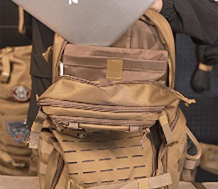 MARDINGTOP Men's Large Capacity Backpack Outdoor Tactical Travel Camping Bag [Black Cyclone] Black - 35L 14