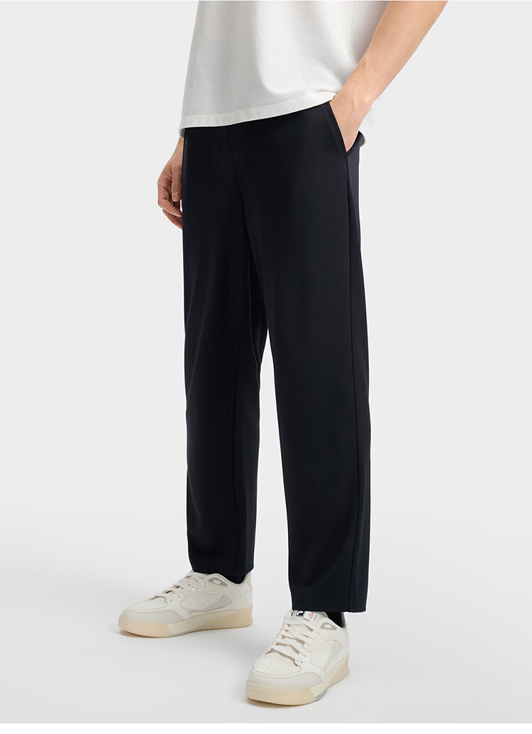 FILA Official Men's Knitted Long Pants 2026 Summer Fashion Simple Casual Comfortable Straight-Leg Pants 13