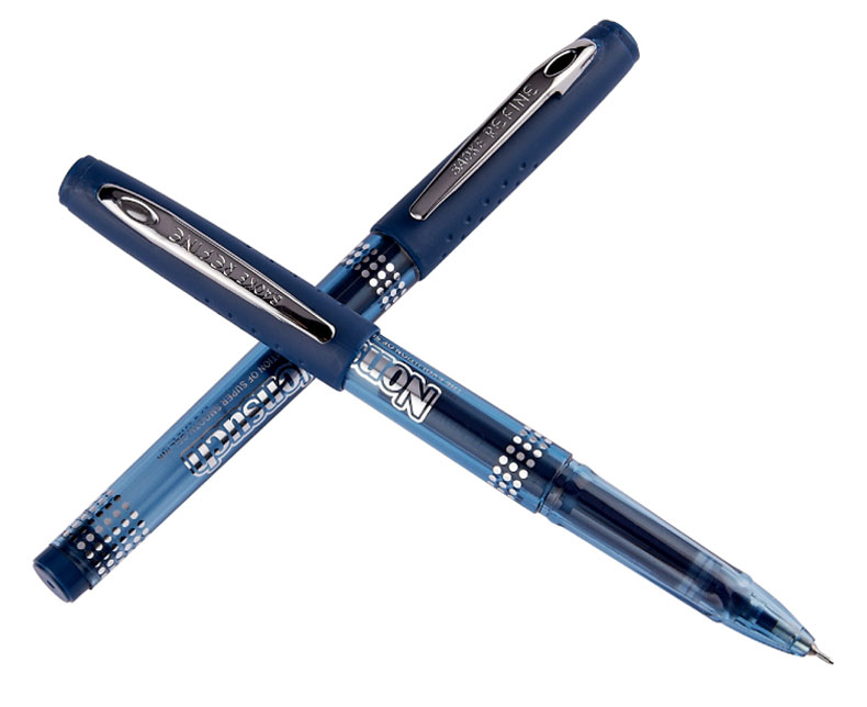 5mm墨蓝黑色医院碳素 拔帽大容量顺滑好用 办公文具 蓝黑色笔12支