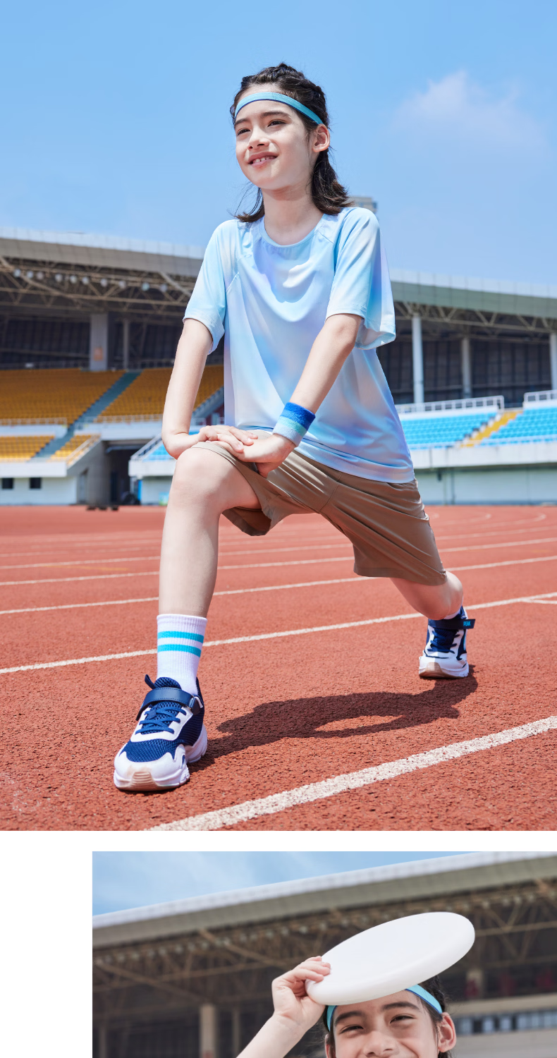 Peak Kids Boys Summer Set 2026 New Tie-Dye Clothes Large Kids Cool Short Sleeve T-Shirt 11