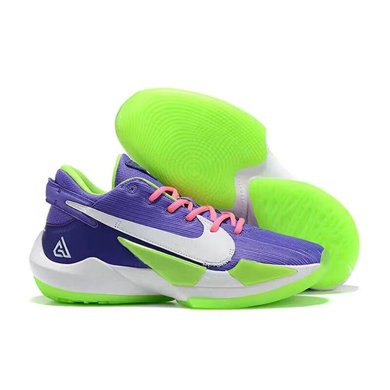 耐ke官方舰店 字母哥2代运动篮球鞋二代黑白水泥全低帮气垫耐磨实战