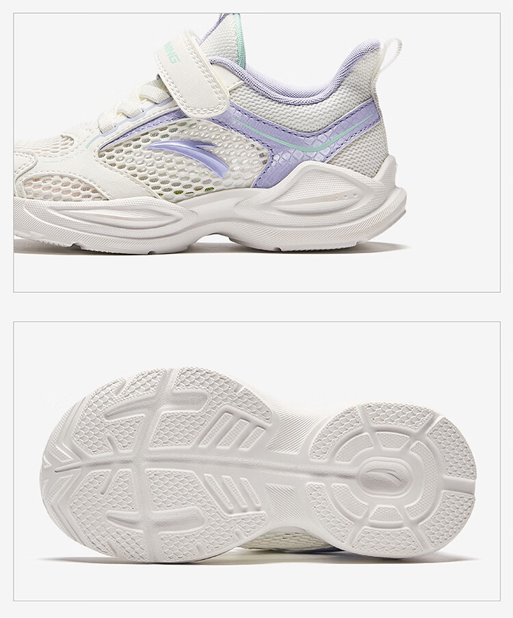 Anta Kids Sports Shoes 2026 Summer Boys Toddler Breathable Lightweight Running Shoes A12619957 19