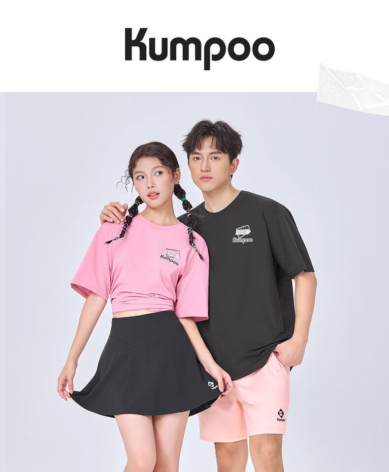 KUMPOO 26th Anniversary New Badminton Shirt Short Sleeve Multi-Color Loose Fit Unisex K261U-1718 White 2XL 1