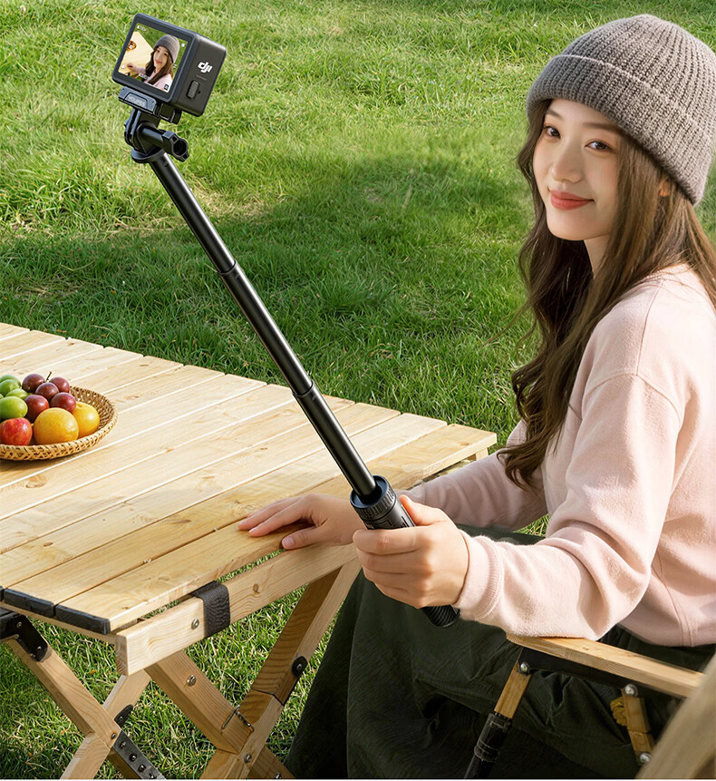Yangfeisi [First Release Bestseller] Compatible with DJI Action6/Action5 Pro/Action4 Selfie Stick Handheld Holder Portable Extension Rod Tripod Sports Camera Accessories 4