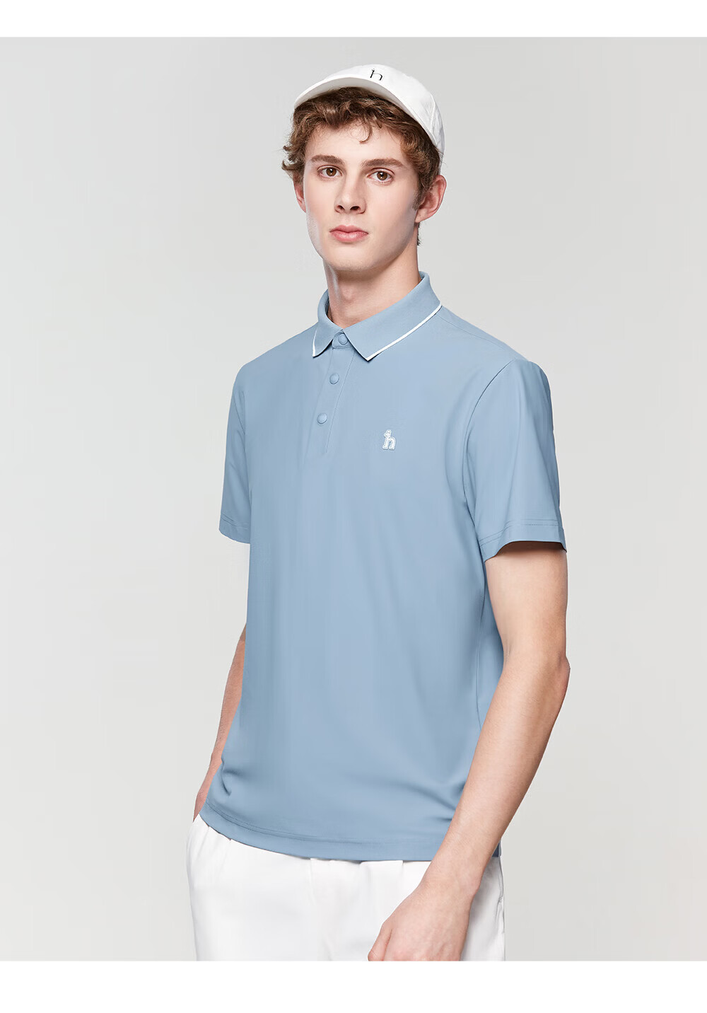 HAZZYS Men's Summer Top [Sun Protection/Cooling] Simple Short Sleeve Polo Shirt ASTZE0DBF08 13