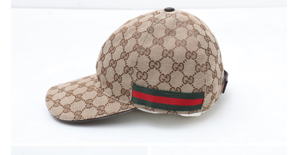 gucci 古驰 男女通用棉质经典双g花纹图案鸭舌帽子棒球帽送男友送女友