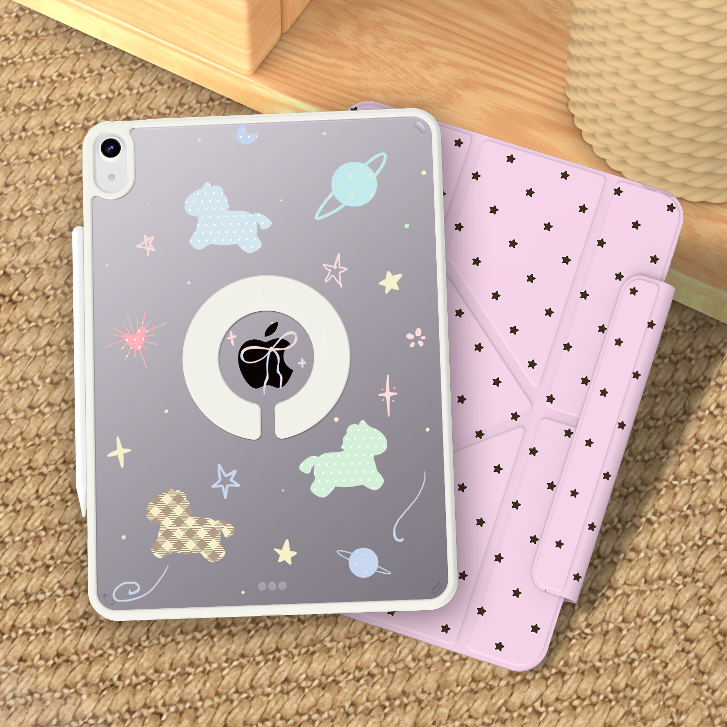 RBP IPad Pro 23rd Generation Protective Case, 11-Inch Universal Protective Cover, 720 Rotating New Upgrade, 3Y Foldable Magnetic Rotating Detachable Anti-Bend Acrylic Texture - Apple Xiaomi 1
