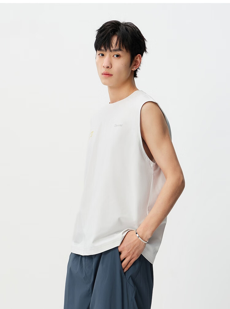 Semir Men's Summer Sleeveless Round Neck Knit Vest 2026 Color Block Gradient Print Quick-Dry Sun Protection 109326102101 16