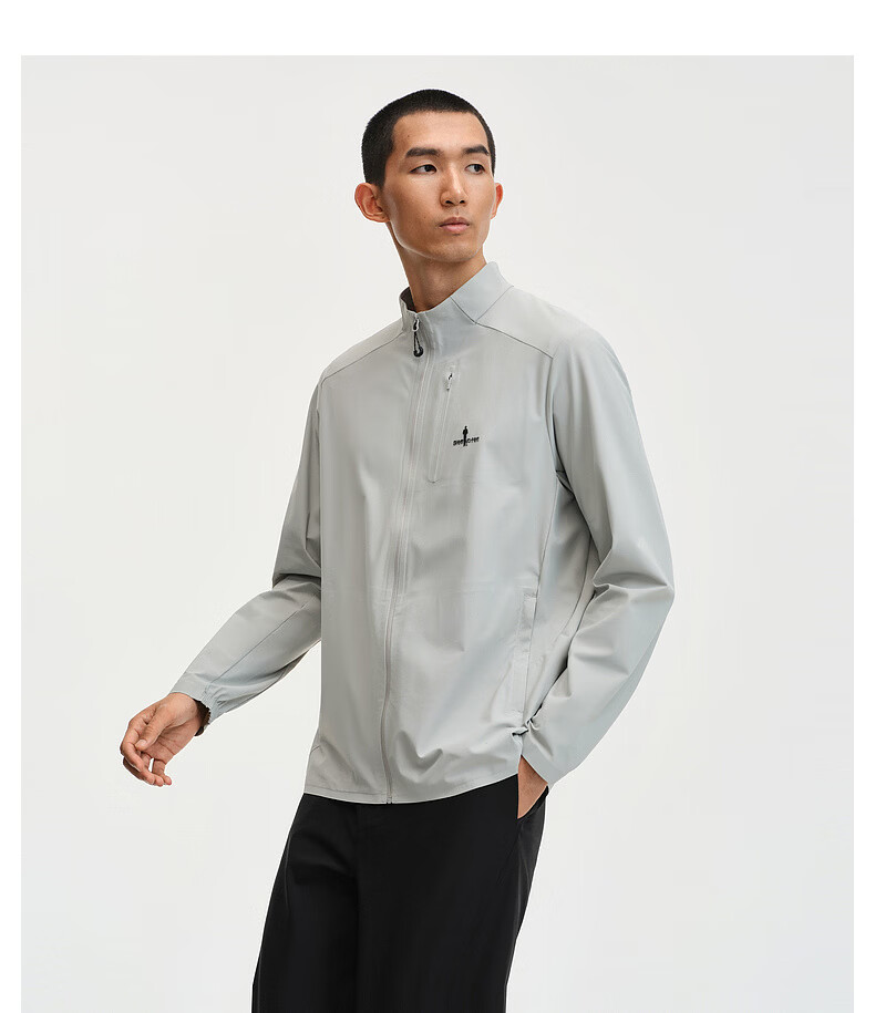 Biyinlefen [Green Jacket Cooling Sun Protection] 2026 Spring New Men's Outdoor Sports Casual Commuter Stand Collar Knit Jacket 12