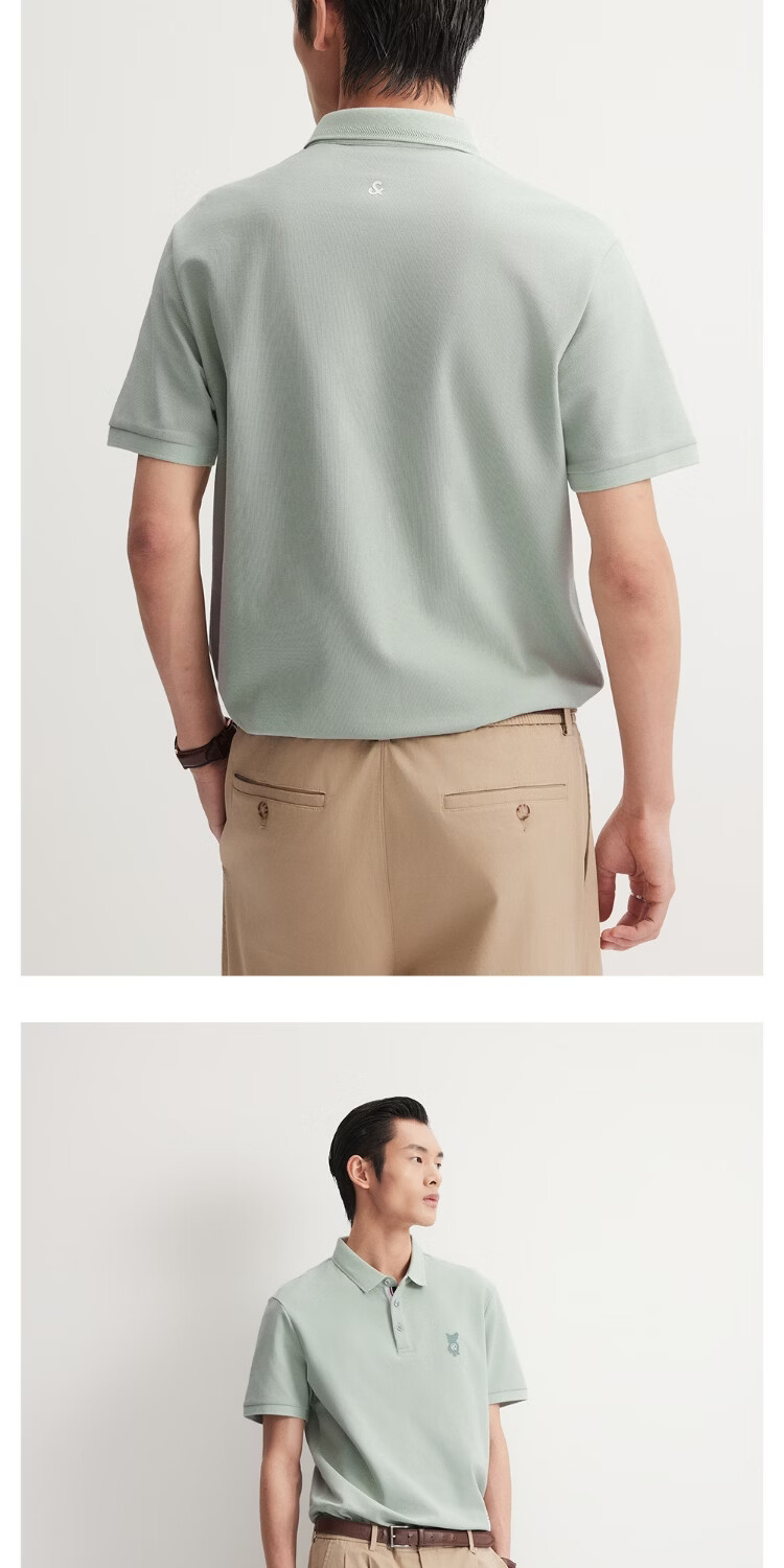 JACK&JONES Cool Touch Men's Spring Polo Shirt Fashion Loose Fit Polo Collar Comfortable Trendy Short Sleeve 226106025 23