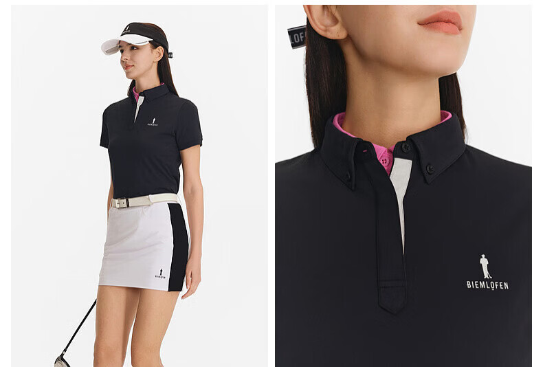 Biyinlefen Golf [UPF500+] 2026 Spring New Women's Sports Casual Stretch Comfortable Breathable Sun Protection Short Sleeve Polo Shirt 15