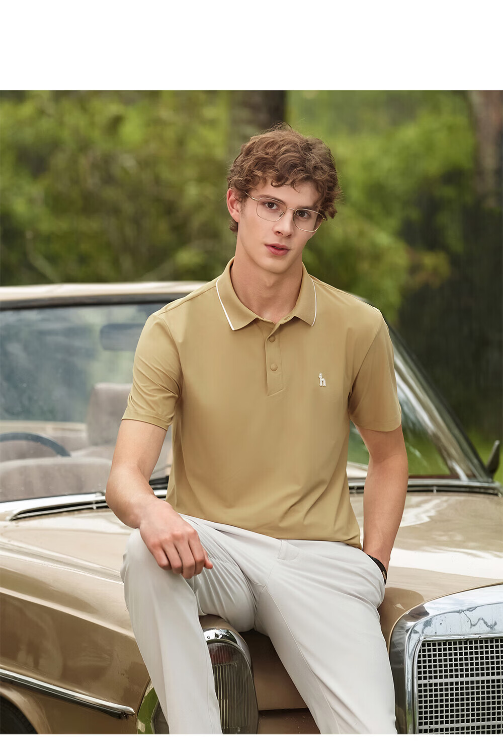 HAZZYS Men's Summer Top [Sun Protection/Cooling] Simple Short Sleeve Polo Shirt ASTZE0DBF08 9