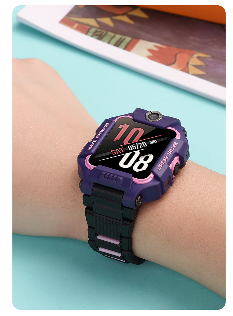 yater 适用小天才电话手表表带z8z6版闪扣磁吸d2q1a儿童防丢z7a男女孩