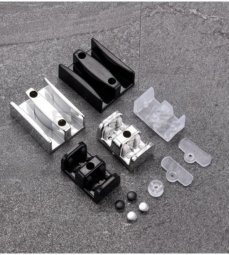 淋浴房配件浴室移门限位器玻璃门止摆器移门滑块玻璃门防撞定位器47