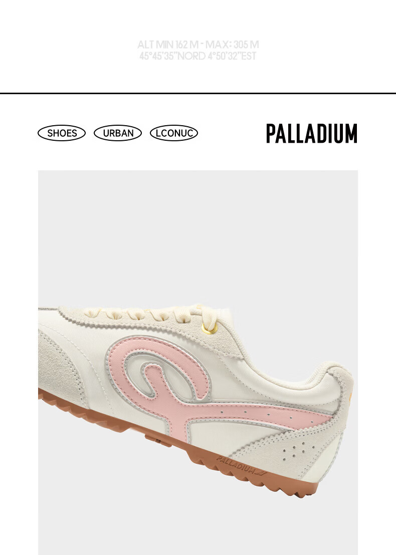 PALLADIUM New Women's Summer Casual Breathable Sneakers Space Gray Single Layer Size 36 22