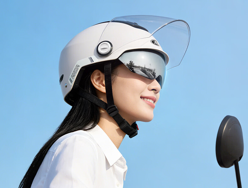 AD New National Standard Class A 3C Certified Electric Vehicle Helmet Unisex Summer Sun Protection Dual Lens Zero-Feeling Sunroof Electric Bike Safety Helmet Men's Four-Season Universal Motorcycle Hal 23
