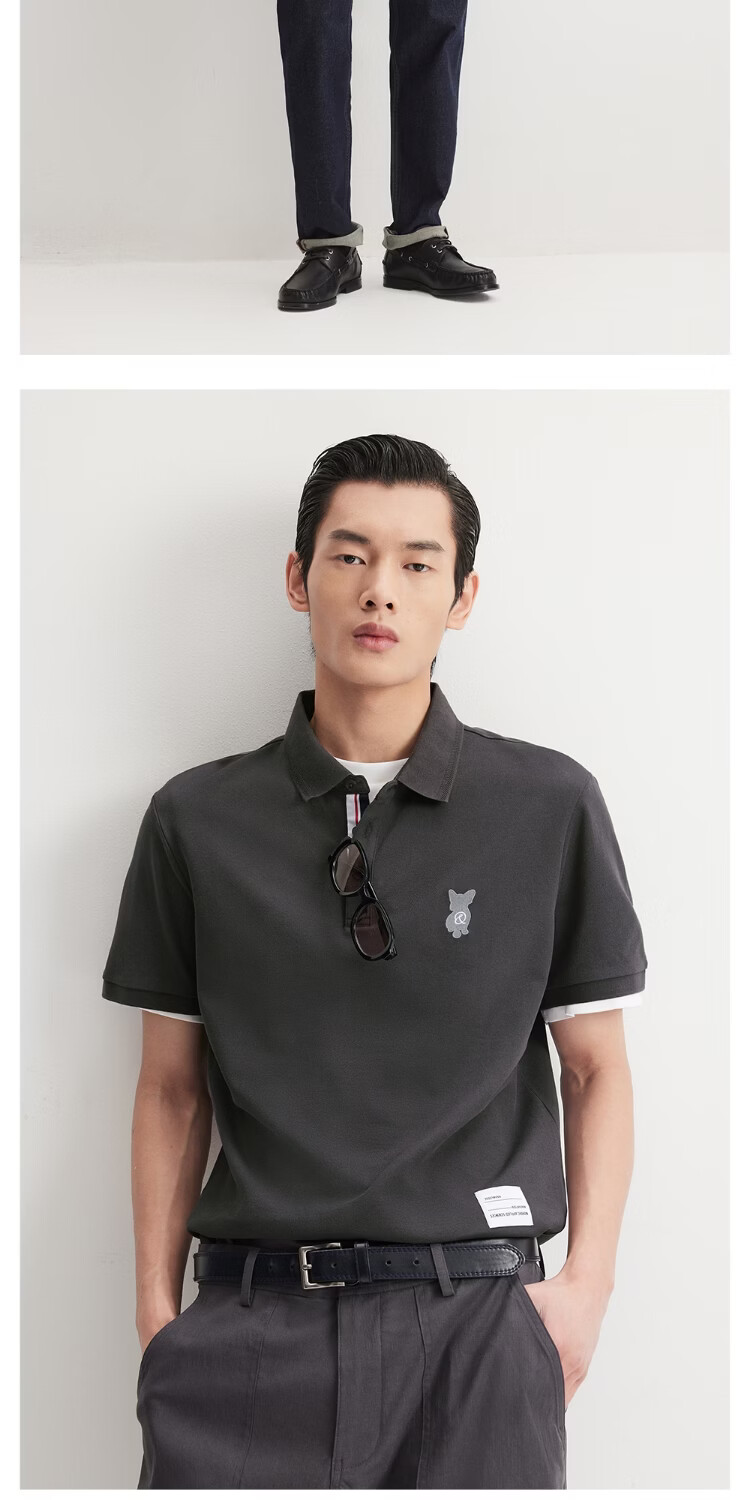 JACK&JONES Cool Touch Men's Spring Polo Shirt Fashion Loose Fit Polo Collar Comfortable Trendy Short Sleeve 226106025 15