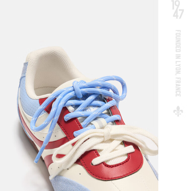 PALLADIUM Spring Autumn New Versatile Women's Lightweight Thin-Soled Derby Casual Sneakers Silver Single Layer Size 36 10
