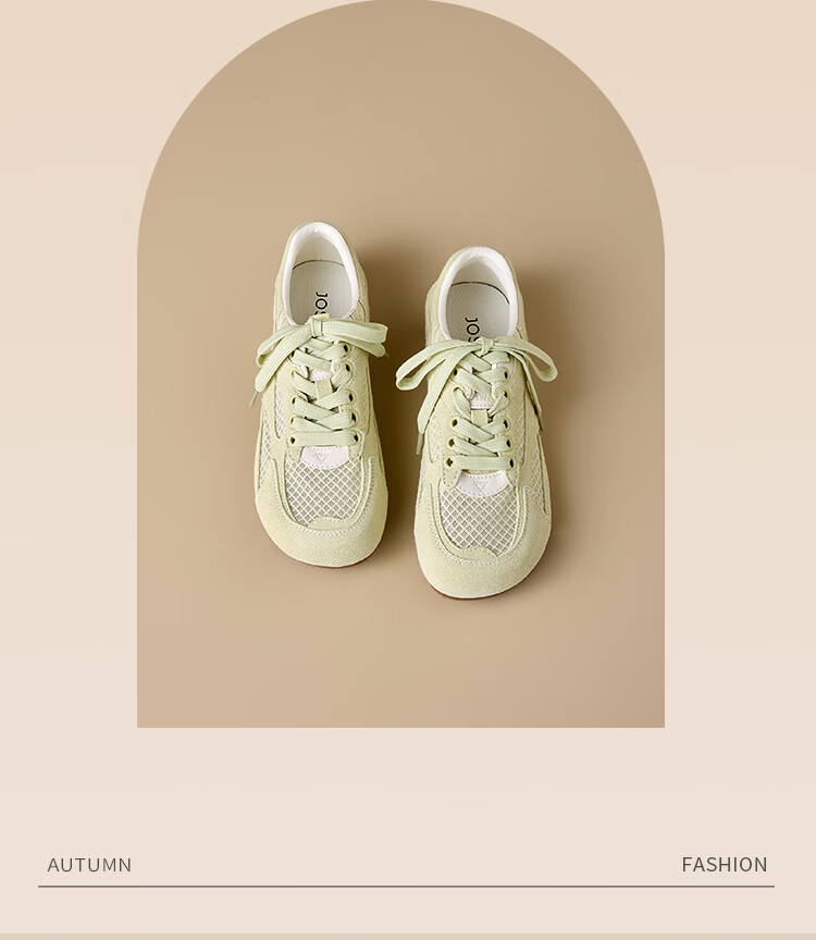 Zhuoshini Women's Mesh Breathable German Shepherd Training Shoes 2026 Summer New Soft Sole Casual Sports Shoes Beige Size 38 3