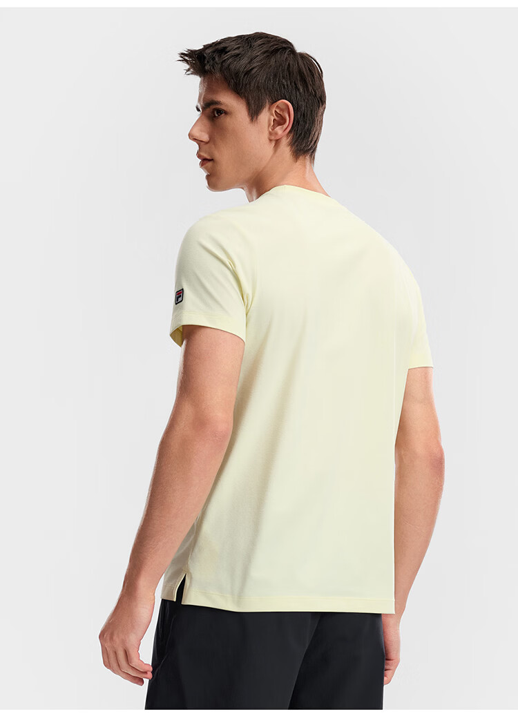 FILA Official Men's Knitted Short Sleeve Shirt 2026 Summer Tennis Sports Moisture-Wicking Quick-Dry Basic T-Shirt 12