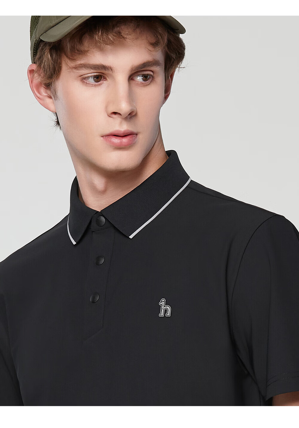 HAZZYS Men's Summer Top [Sun Protection/Cooling] Simple Short Sleeve Polo Shirt ASTZE0DBF08 18