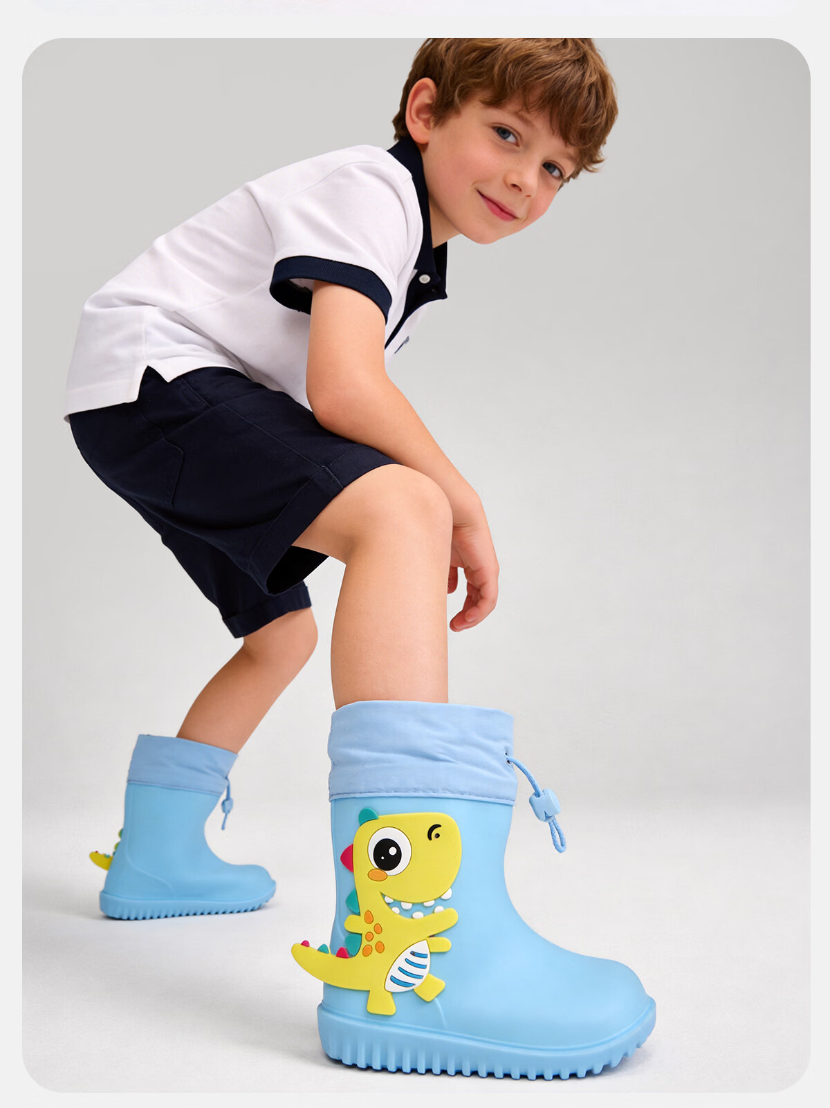 Sweet Baby Kids Waterproof Non-Slip Rain Boots for Toddlers Boys and Girls Durable School Water Shoes 31