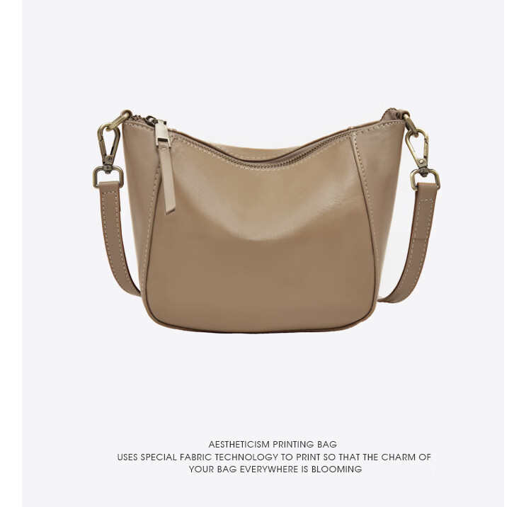 Laorentou Top-Grain Leather Women's Handbag, Large Capacity Shoulder Bag, Crossbody Bag, Phone Pouch, Small Purse, 520 Gift 15