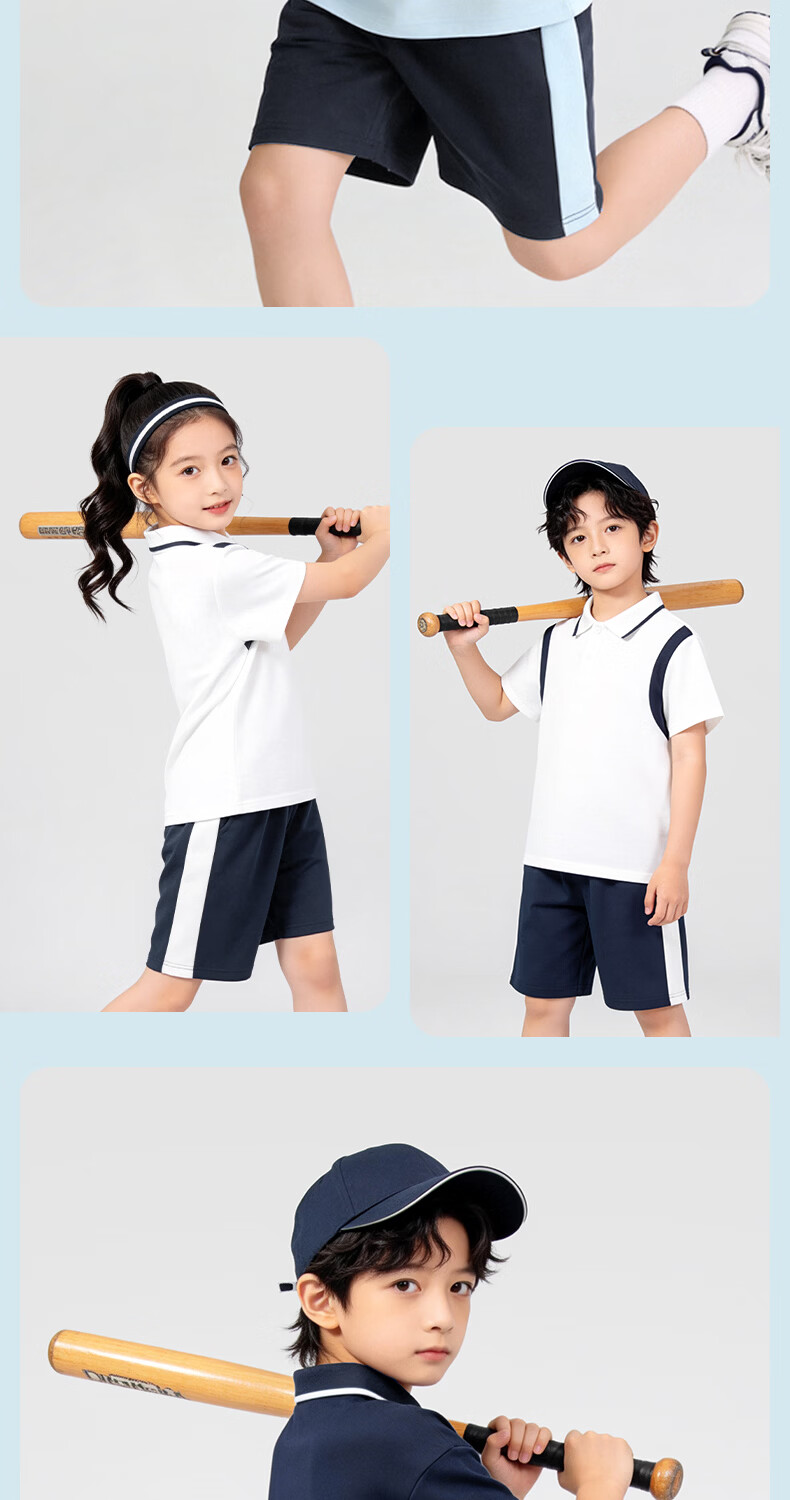 Jeanswest Boys' Summer Lightweight Set 2026 New Kids' Pique Short Sleeve Breathable Cool Sportswear 10