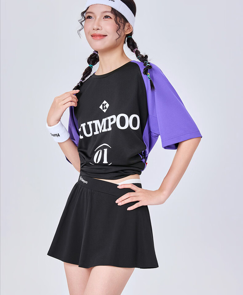 KUMPOO 26th Anniversary New Quick-Dry Fashionable Versatile Women's Badminton Skirt K261W-7181 White S 10