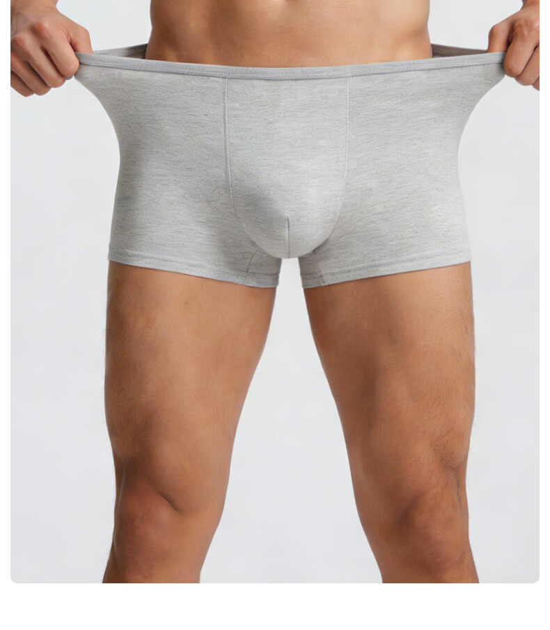 GNJ Men's Disposable Cotton Boxer Briefs Travel Portable EO Sterilized Wash-Free Individually Packaged Business Trip 18
