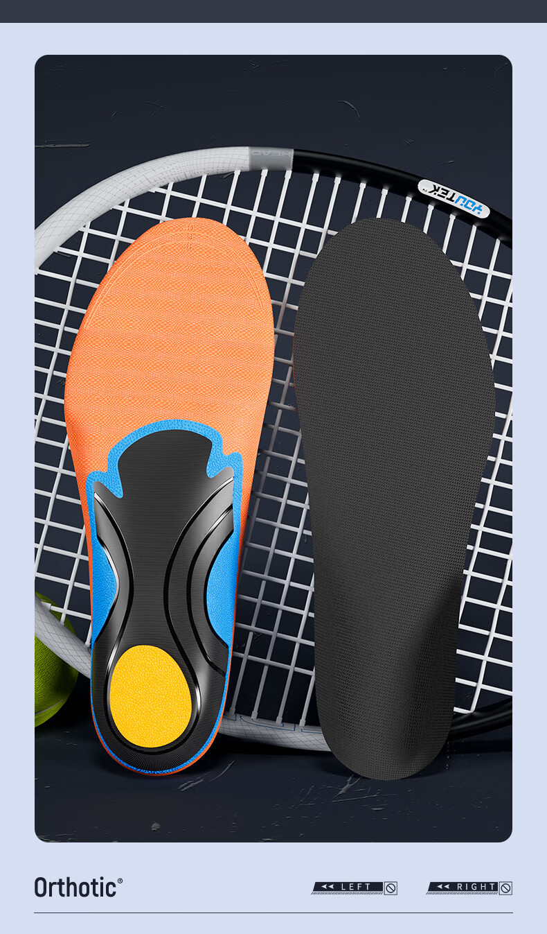 3515 Arch Support Insoles for Men Flat Feet Sports Insoles High-Efficiency Shock Absorption Full Support Comfortable for Long Standing 13