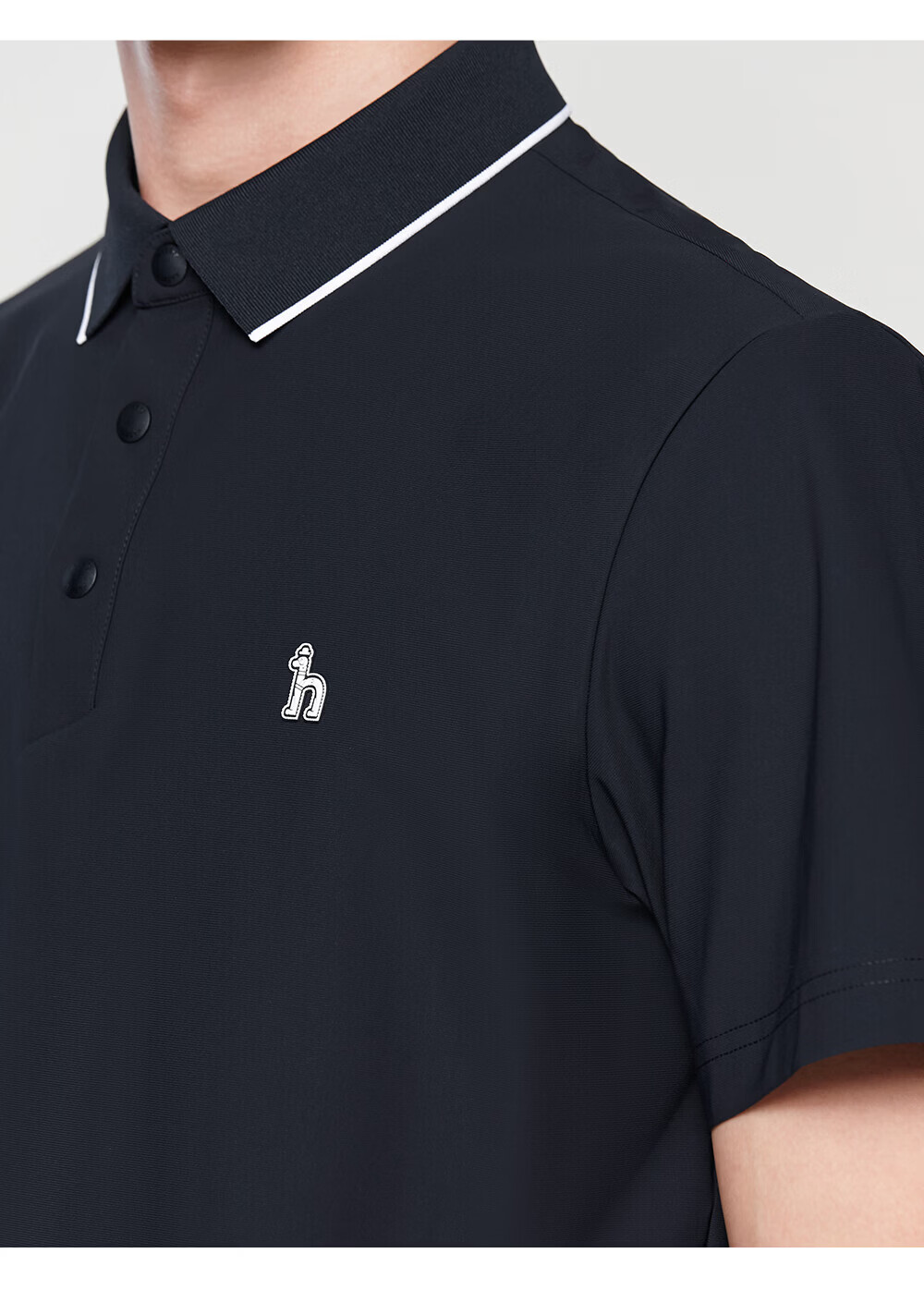 HAZZYS Men's Summer Top [Sun Protection/Cooling] Simple Short Sleeve Polo Shirt ASTZE0DBF08 24