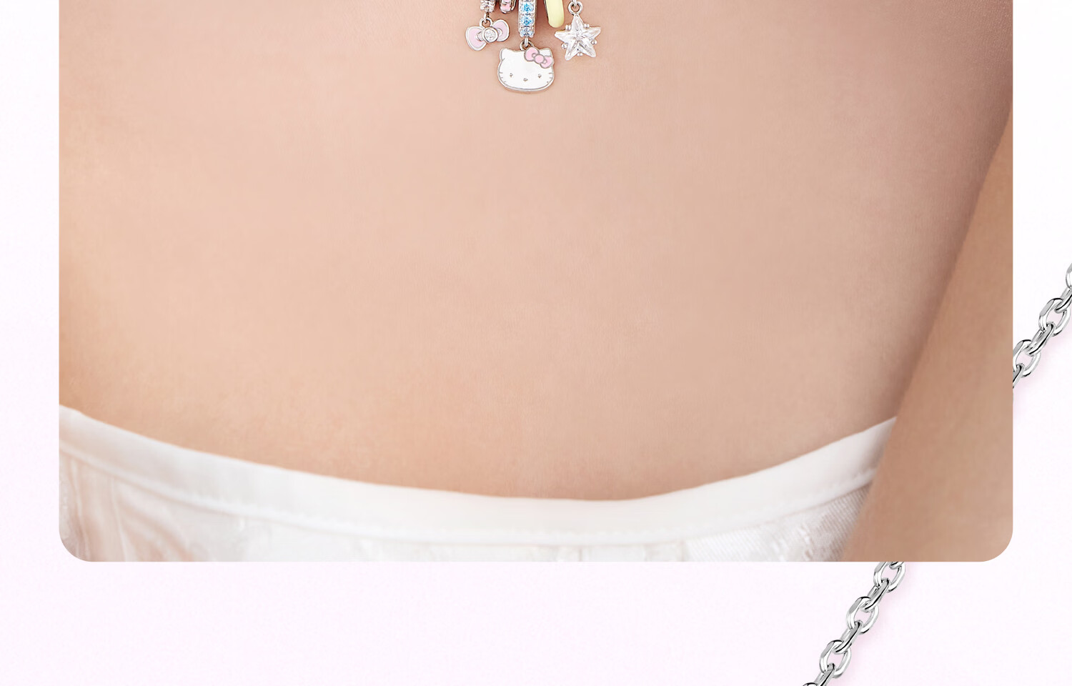 SANRIO Hello Kitty Dopamine Necklace for Women Niche High-End Birthday Gift for Girls 3230 21