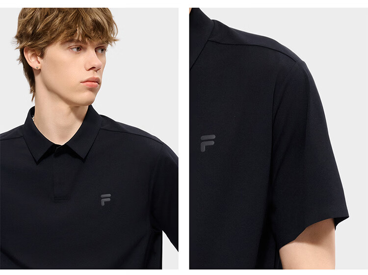 FILA FUSION Men's Knitted Short Sleeve Polo Shirt 2026 Summer Quick-Dry Sun Protection Top 8