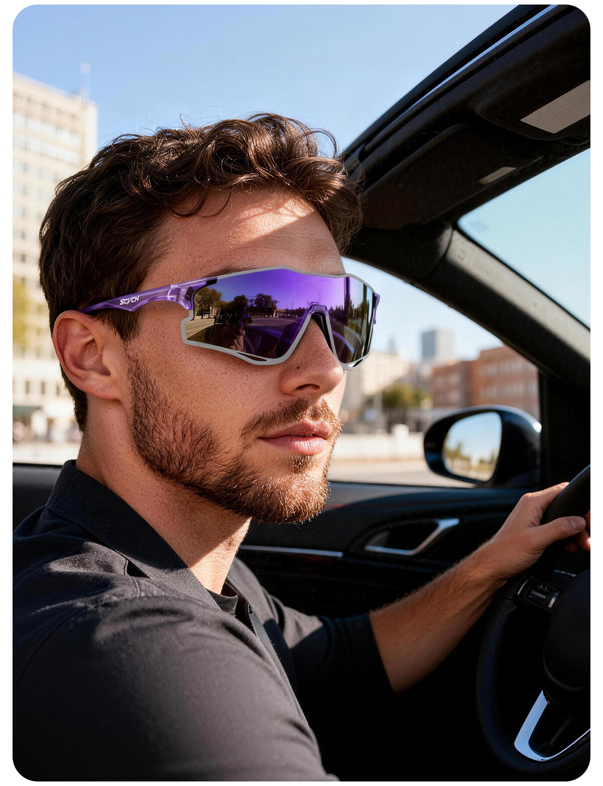 SCVCN Colorful Running Glasses Marathon Outdoor Sports Anti-Glare Windproof Sunglasses Unisex 22