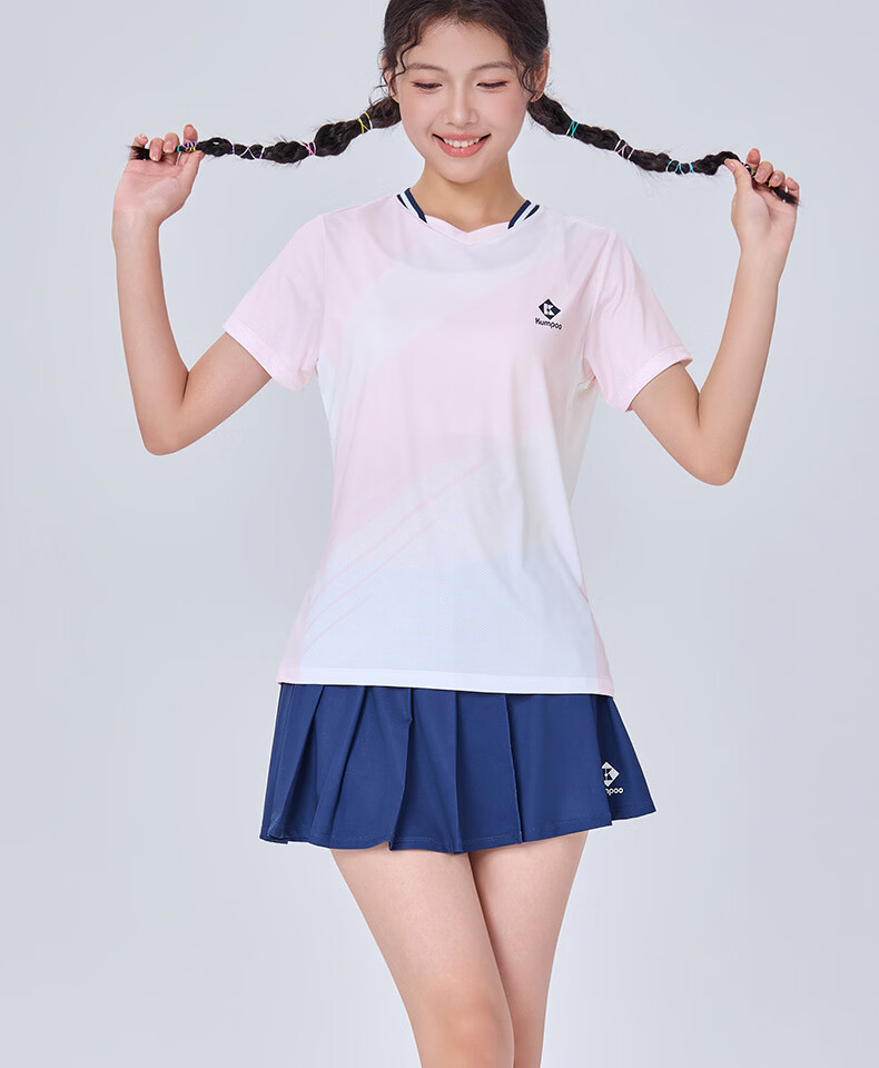 KUMPOO 26th Anniversary New Badminton Skirt Sweat-Absorbing Quick-Dry Breathable Skirt K261W-7063 Dark Blue S 8