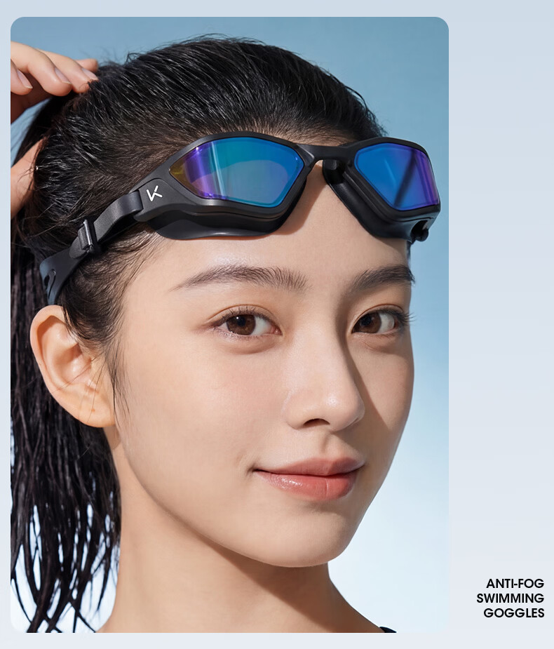 Keep Mist Shield Swimming Goggles Unisex HD Professional Advanced Long-Lasting Anti-Fog Swimming Glasses Night Black 300 4
