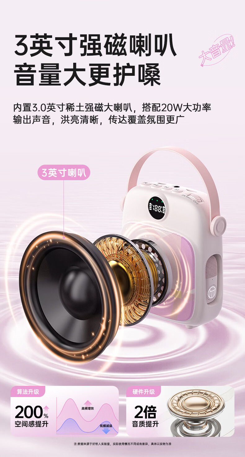 Good Shepherd A7 Little Bee Amplifier Teacher Teaching Anti-Howling Wireless Lavalier Microphone Tour Guide Outdoor Portable Bluetooth Speaker Loud Volume Amplifier 10