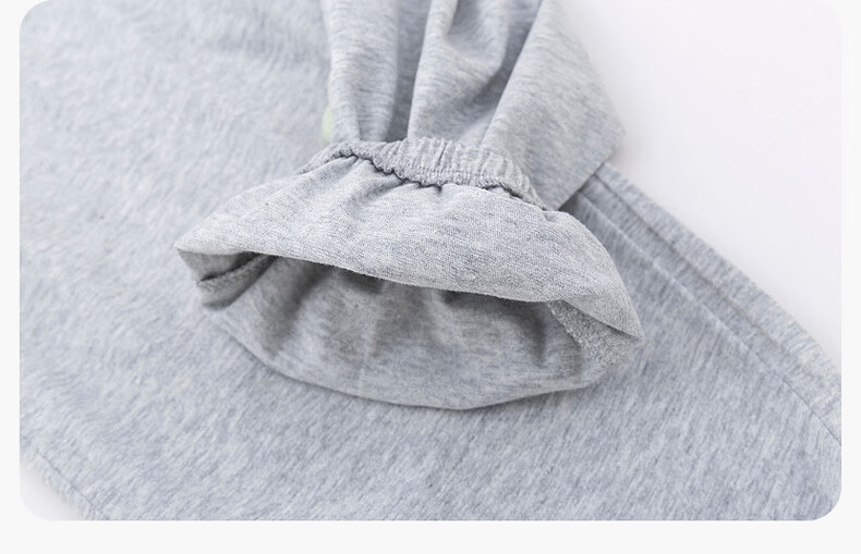Dudu Kids 100% Cotton Girls' Mosquito-Repellent Pants Summer Lightweight Children's Casual Pants Light Gray Size 100 20
