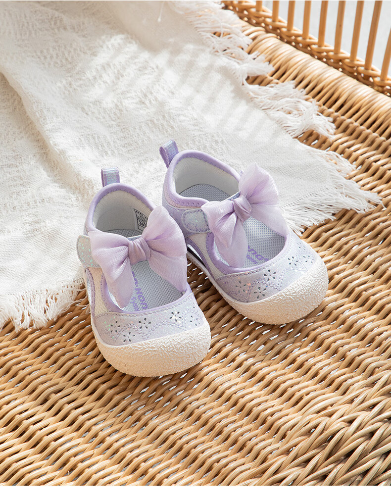 DR·KONG Toddler Walking Shoes Summer Girls Baby Cute Princess Children's Sandals 2S13A2018AW Purple Size 19 5