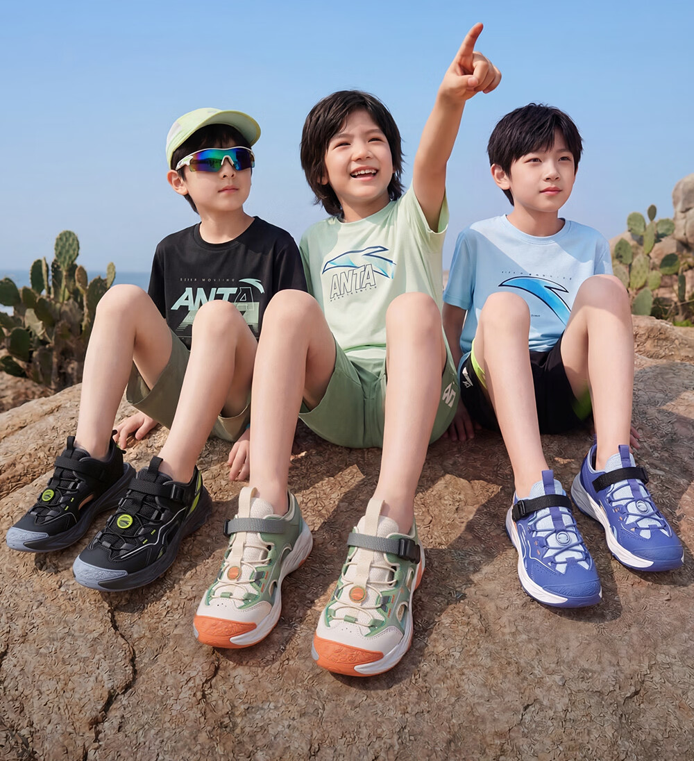 Anta Kids Girls Summer 2026 Breathable Non-Slip Outdoor Closed-Toe Sandals A22626924 18