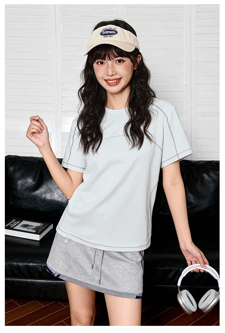 TonLion Women's Short Sleeve T-Shirt Cooling Antibacterial Quick-Dry Loose Fit Slim Breathable Summer New Half Sleeve Sports Top 12
