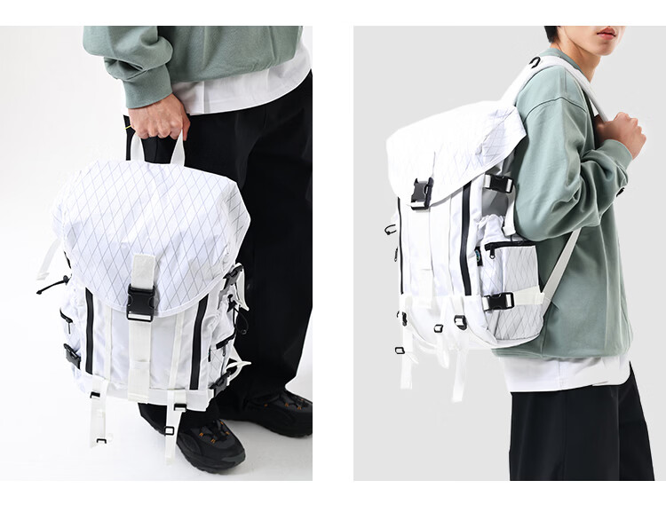 MYEDITION Trendy Backpack Outdoor Travel Water-Resistant Large Capacity Laptop Student School Bag Black Large 29